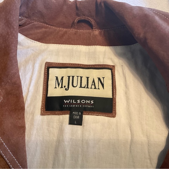 Preowned 1990’s circa, Mens Large, tan/brown leather jacket/coat - Picture 3 of 12